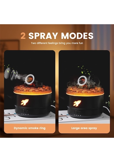 Geeksen Masaüstü Aromaterapi Nemlendirici: 2 Sprey Modu, Zamanlama Ve 7 Renkli Led Işık Fonksiyonu İle Ev Ve Ofis İçin Konfor Ortamı Oluşturucu