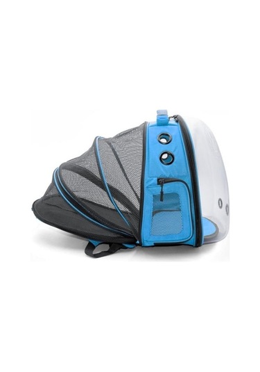 Cattie Fileli Kedi ve Küçük Irk Köpek Taşıma Sırt Çantası Mavi 25 x 60 x 40 CM