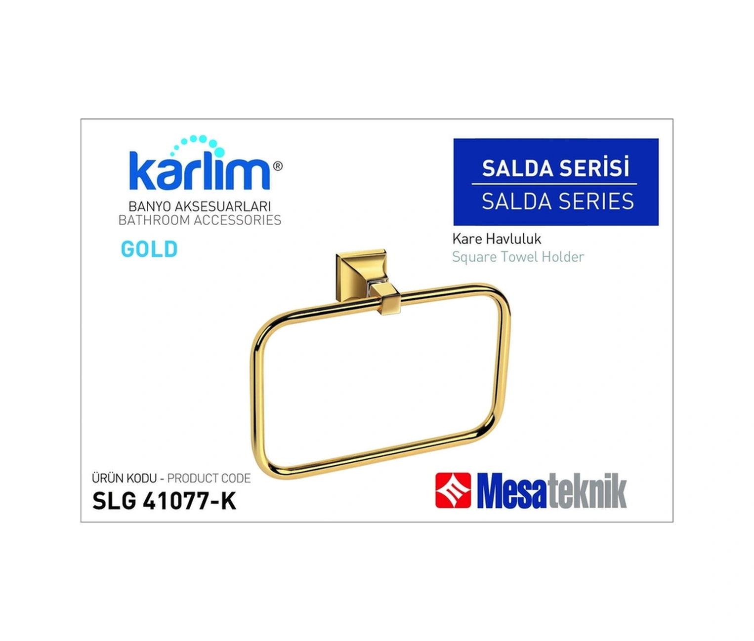 Karlim Salda Serisi Kare Havluluk Gold