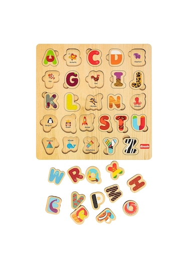 Rossie Ahşap Ingilizce Alfabe Eğitici Yapboz