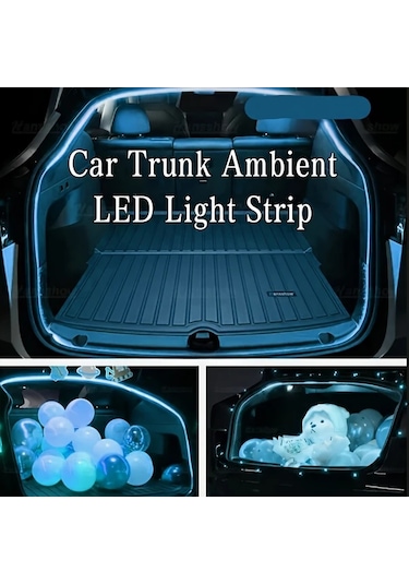 Fochsia 78.74 İnç Buz Mavisi Led Bagaj Aydınlatma Işık Şeridi Otomatik Sensörlü Tarama Işığı Suv Sedan Kamyon İçin