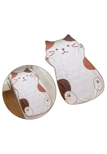 Suntek Yaz Kompakt Yumuşak Için Sevimli 1.5m Kedi Desenli Beyaz Beyaz