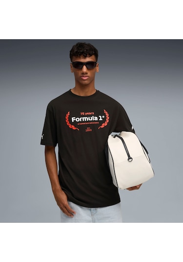 Puma F1 Essentıals Graphıc Erkek Tişört 632652 01 SIYAH