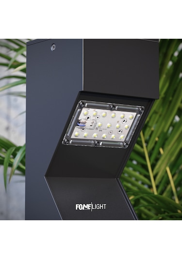 Fonelight Dualluz Çift Yönlü Bahçe Aydınlatması Antrasit 100 Cm Antrasit