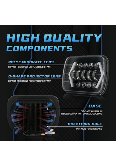 Motion003 Nlpearl 12.7x17.78 Cm 55w Led Far 2 Adet 4x4 Araç Uyumlu 12-24v 3000 Lümen Üstü P