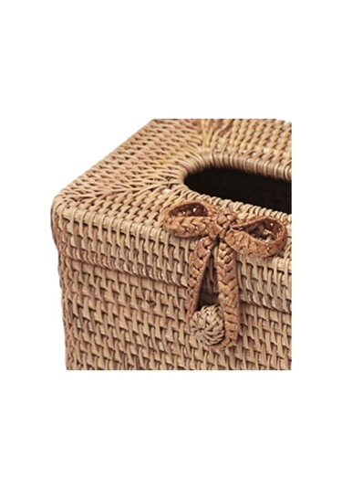 Pazly Yüz Yay Tokası Tutucu Suntek Rattan Mendil Kutusu Kapağı Ev Dekor Jp Diğer