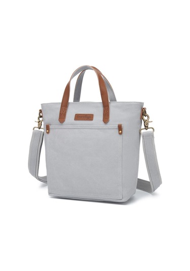 Kanvas Kumaş Kadın Çantası Elden Tutmalı Smart Bags 1328 GRİ