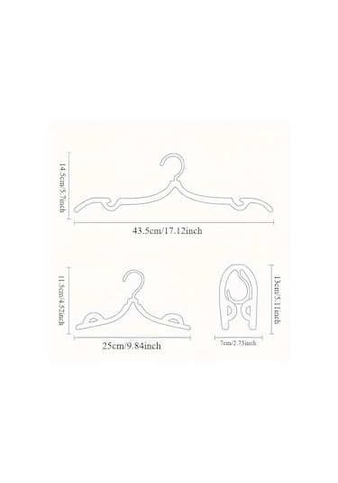 Elmpaly 10 Adet Katlanabilir Portatif Askı Dayanıklı Plastik Kaymaz Tutma Yeri Seyahat Ve Ev Kullanımı İçin Random Renk 10pcs Ahşap