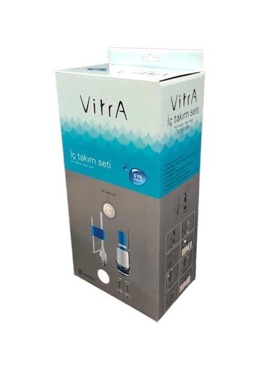 Vitra 330B1314 Tek Basmalı Rezervuar İç Takımı Mavi