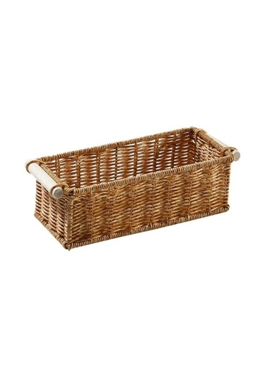 Bosphorusboutique02 Treasure Rattan Storage Basket, Multi-color, For Raft Shelves, Hasır Saklama Çok Renkli Çok Renkli