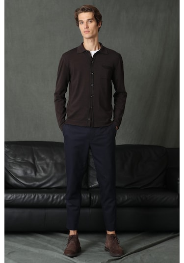 Lufian Orka Erkek Kazak Kahverengi 112090099100112 Kahverengi