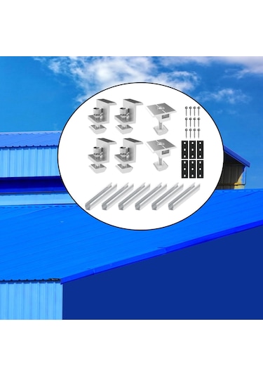 Suntek Güneş Paneli U Braketler Rvs Duvarları Için 6-adet