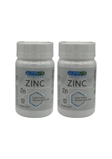 Nutrivita Nutrition Zinc 15 Mg Çinko 2x120 Tablet