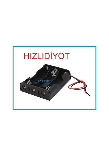 18650 Pil Yuvası 3 Lü Üçlü Seri Bağlantılı Kaliteli Arduino