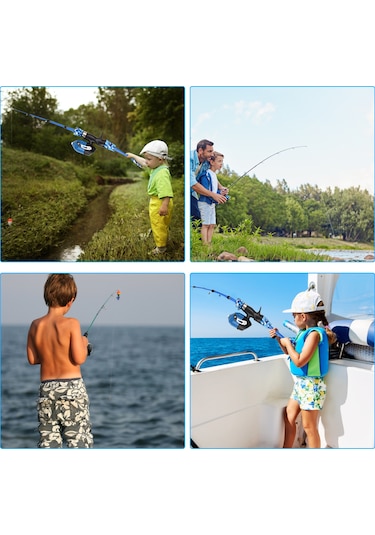 Youtek Çocuklar İçin Pembe 1.2m Fiberglass Olta Seti - Başlangıç Seviyesi