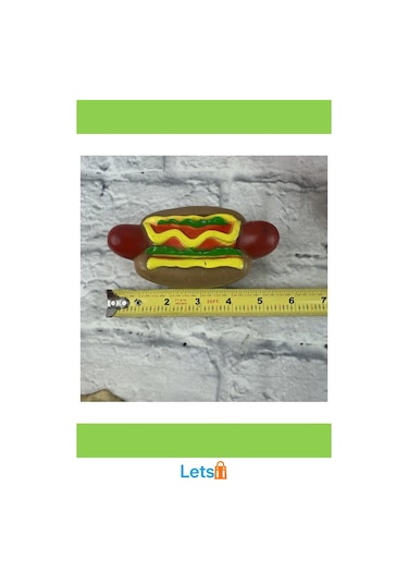 Sesli Hot Dog Şeklinde Eğlenceli Köpek Oyuncağı