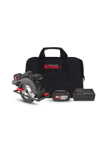Kress KUE12.1 20 V 4.0 AH Li-ion Çift Akülü Kömürsüz Daire Testere 165 MM