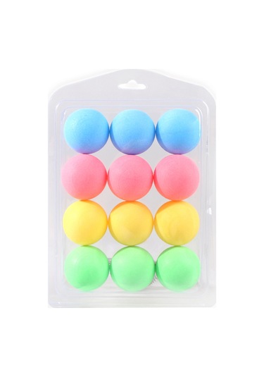 Ranyeek 12 Adet 40mm Abs Tenis Topu, İyi Zıplama, Spor Salonu & Eğitim İçin, Çok Renkli Sarı, Pembe, Mavi, Yeşil