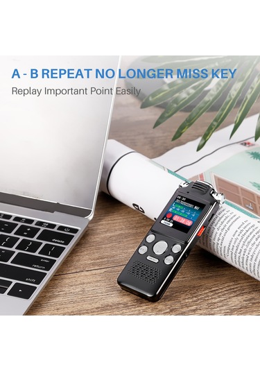 Teltree Vr001 Taşınabilir Yüksek Kaliteli Ses Kayıt Cihazı, 8gb Hafızalı, Çift Mikrofonlu, Gürültü Azaltma Özellikli