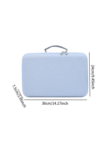 Homyl Saç Kurutma Makinesi Seyahat Çantası Düzenleyici Mavi