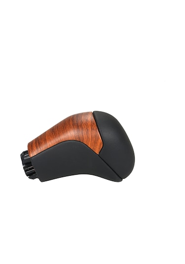 Ranyeek Toyota Yeni Prado, Highlander, Land Cruiser Prado 150 Fj150 2018-2020 Otomatik Vites Kolu Kolu Başı - Ahşap Desenli Pu Deri + Plastik Siyah