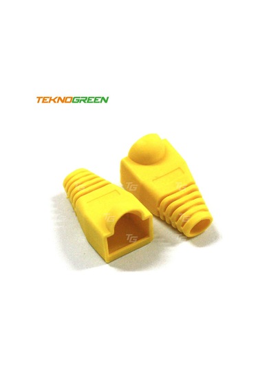 Teknogreen Tkj-45Py Sarı Rj45 Kılıfı 100 Lü Pak