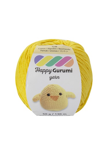Happy Yarn Happy Gurumi Amigurumi Örgü İpi 50gr 130m Sarı