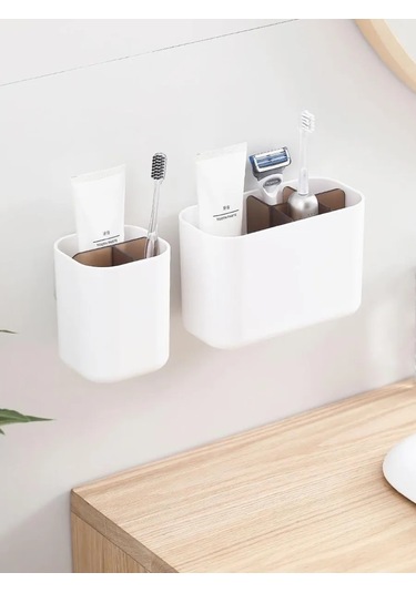 Anıshome Diş Fırçası Ve Macunu İçin Organizer Bardak 348602538 Beyaz
