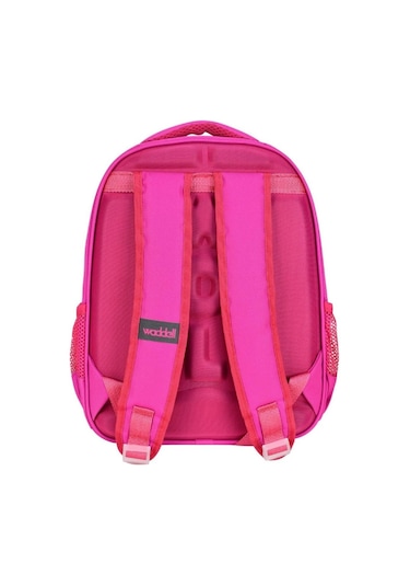 Waddell Kırmızı Unicorn Üç Bölmeli İlkokul Kız Çocuk Okul Çantası