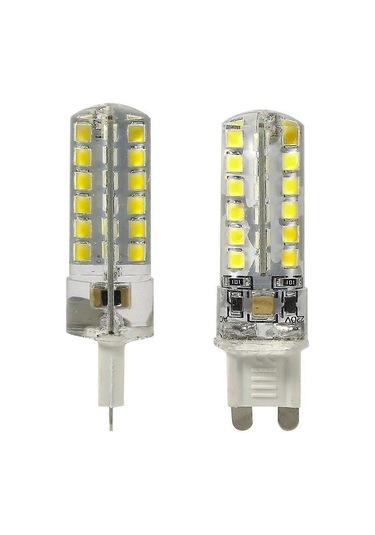5x 5w G9 2835 Smd Lamba Silikon Gövde Spot Mısır Işığı 48 Adet Led Ampul Beyaz