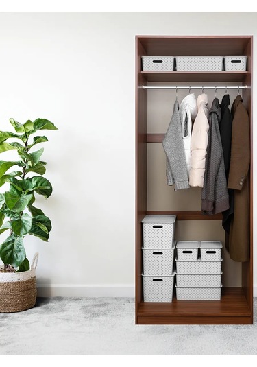 El Casa 2 Adet Saklama Sepeti, 3 Litre 40116041 Beyaz