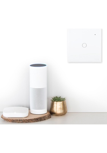 Shineyee Wifi Akıllı Dokunmatik Anahtar 1 Yol - Alexa Ve Google Home Desteği, Cam Paneller, Uzaktan Kontrol, 85-230v Neo Coolcam Lisanslı