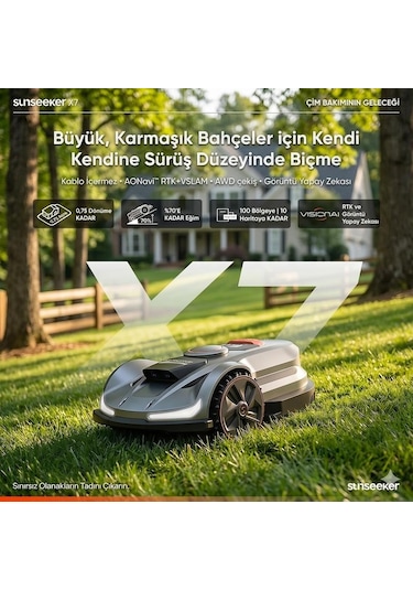 Sunseeker Elite X7 Kablosuz Robotik Çim Biçme Makinesi