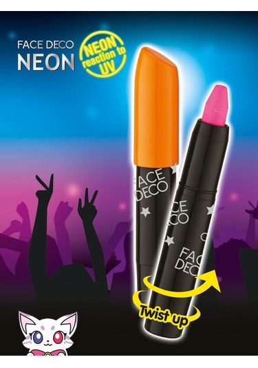 Amos Neon Gece Parlayan Yüz Boyası - 3lü Set
