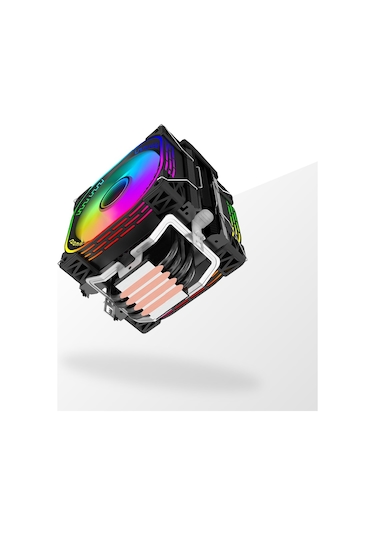 Game Master Gm-120h 2 Fanlı 4 Bakır Borulu Argb Kule Tipi Cpu Fan