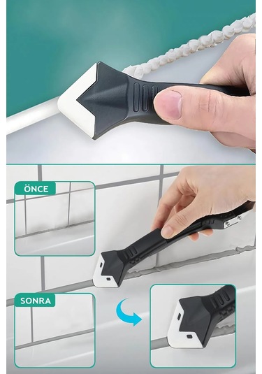 3'ü 1 Arada Derz Dolgu Kazıyıcı Ve Uygulayıcı Silikon Sıyırıcı