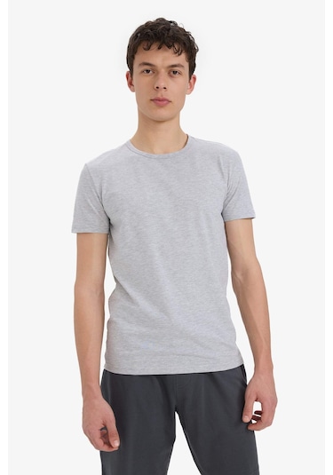 DeFacto Slim Fit Dar Kesim Bisiklet Yaka Üst L4885AZ25SPGR210 DeFacto Slim Fit Dar Kesim Bisiklet Yaka Üst L4885AZ25SPGR210