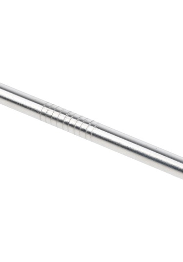 Homyl Yeniden Kullanılabilir Düz Kavisli Metal Paslanmaz Çelik Gümüş