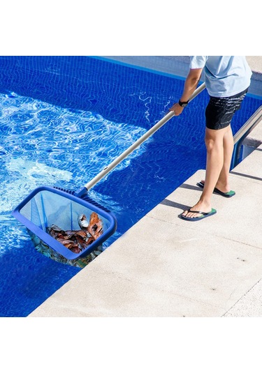Gajeena Profesyonel Havuz Temizleme Aleti: Derin Katlı İki Katlı Ağ, Alüminyum Çerçeve, Büyük Kapasite Yaprak Ve Atık Toplayıcı Direç Yok