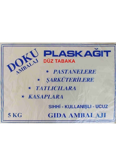Doku Plas Kağıt Düz Tabaka 5 KG