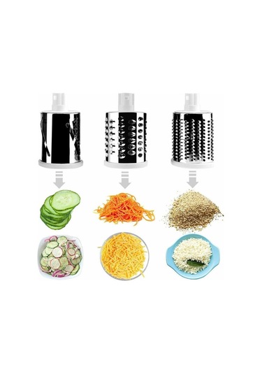 Kırmızı Sebze Kesici Yuvarlak Mandoline Patates Havuç Rende Dilimleme Paslanmaz Çelik Çok Fonksiyonlu Kıyıcı Bıçaklar Mutfak Aksesuarları