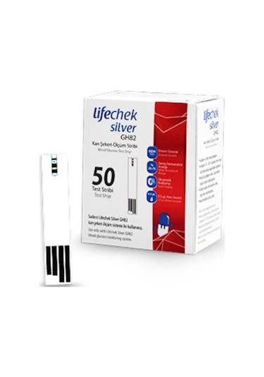 Lifechek Silver GH82 Şeker Ölçüm Çubuğu 50'li 4 Adet