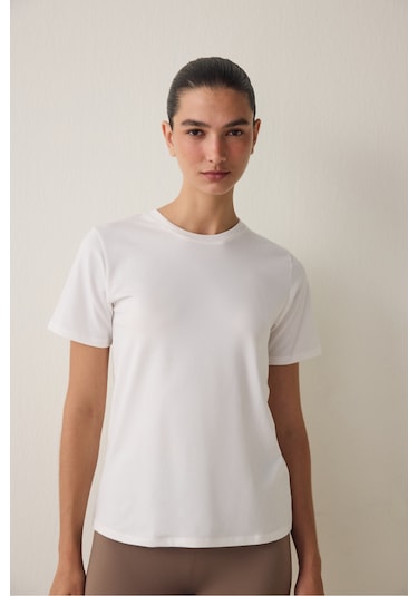 Penti Kırık Beyaz Basic Regular Fit Tişört