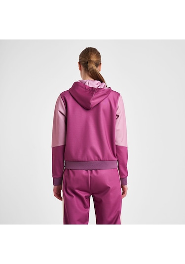 Lescon 25n-2131 Kadın Fermuarlı Kapüşonlu Sweatshirt Violet