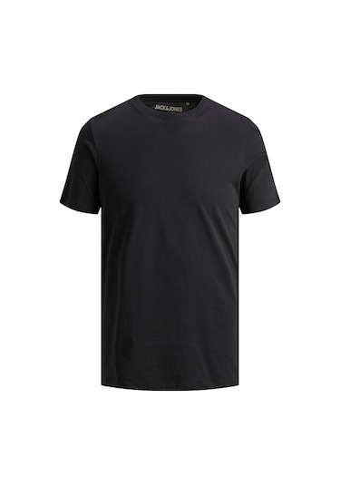 Jack & Jones Jack Jones Erkek Bisiklet Yaka Tişört 12156101 Siyah