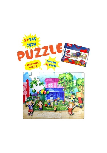 Tox Oyun Parkı 5+ Keçe Yapboz 5 Yaş Puzzle T040