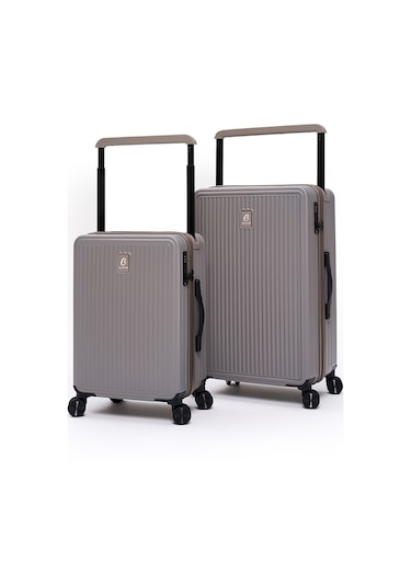 Elatae Vouge Exclusive Ultra Strong 2'li Valiz Seti Orta Boy - Kabin Boy Vizon V10737 Vizon
