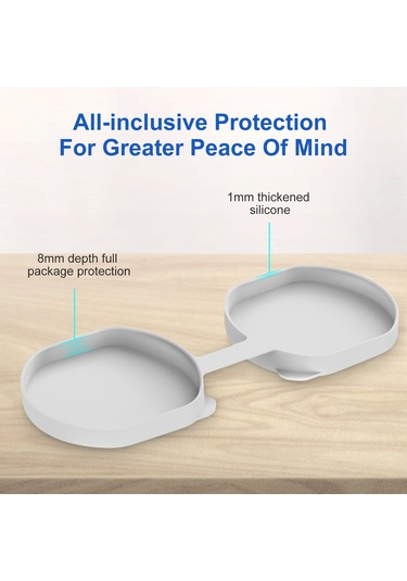 Playstation Vr2 İçin Lens Koruyucu Kapak, Toz Geçirmez, Çizilmez Silikon Koruyucu Lens Kapağı - Gri