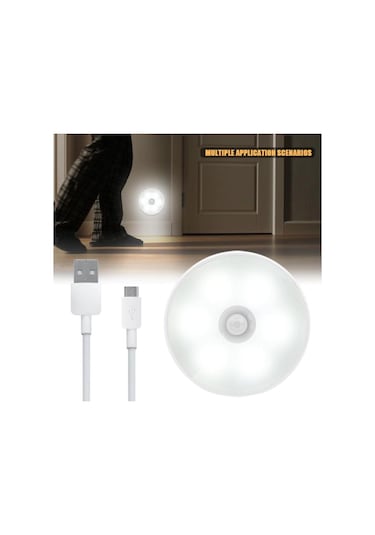 SGE Teknoloji Hareket Sensörlü USB Şarjlı LED Işık Lamba