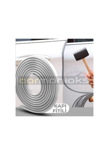 Beyaz Oto Kapı Fitili Çizilme Önleyici Araç Kapı Koruyucu Fit N11.9002